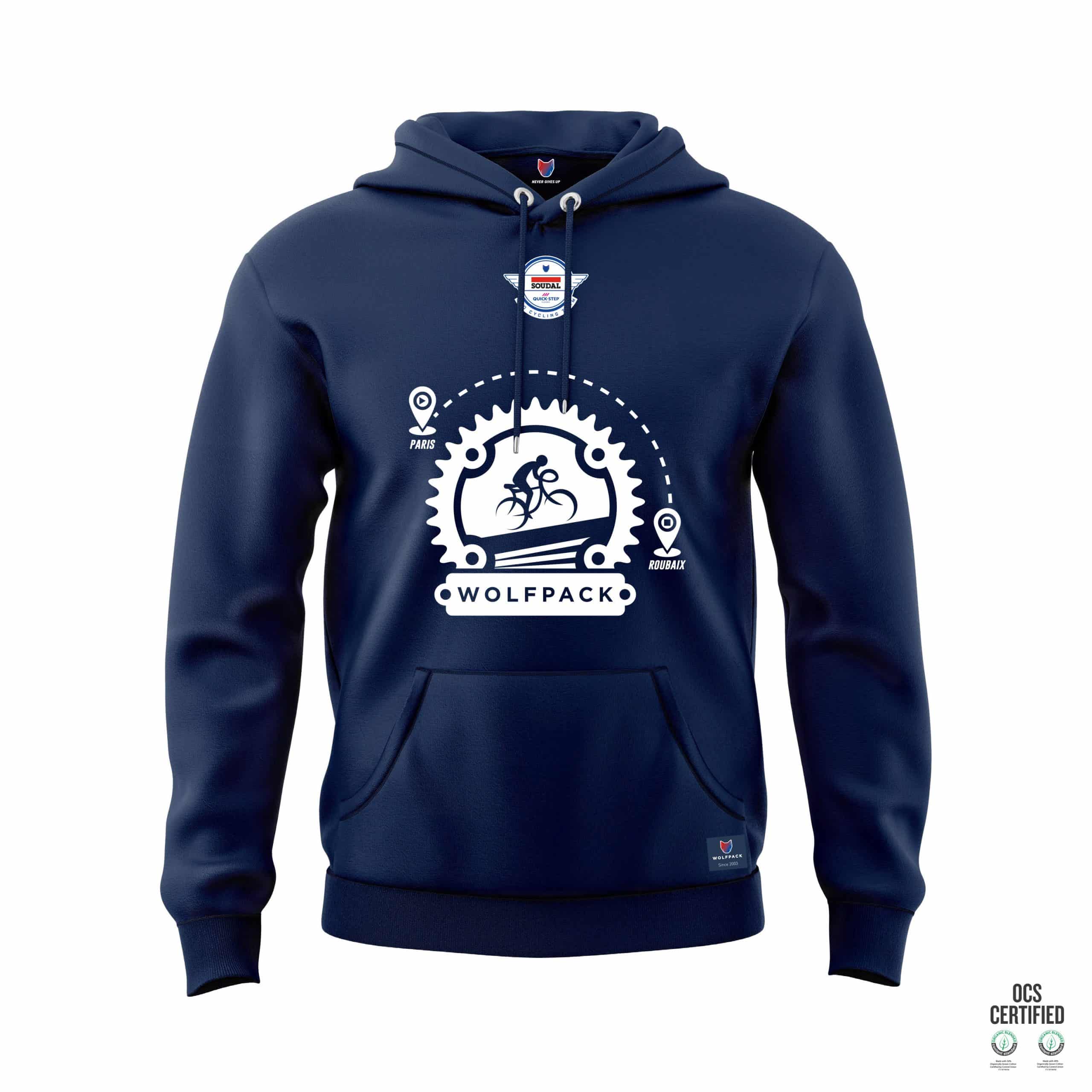 Paris-Roubaix Parcours Hooded sweater French Navy