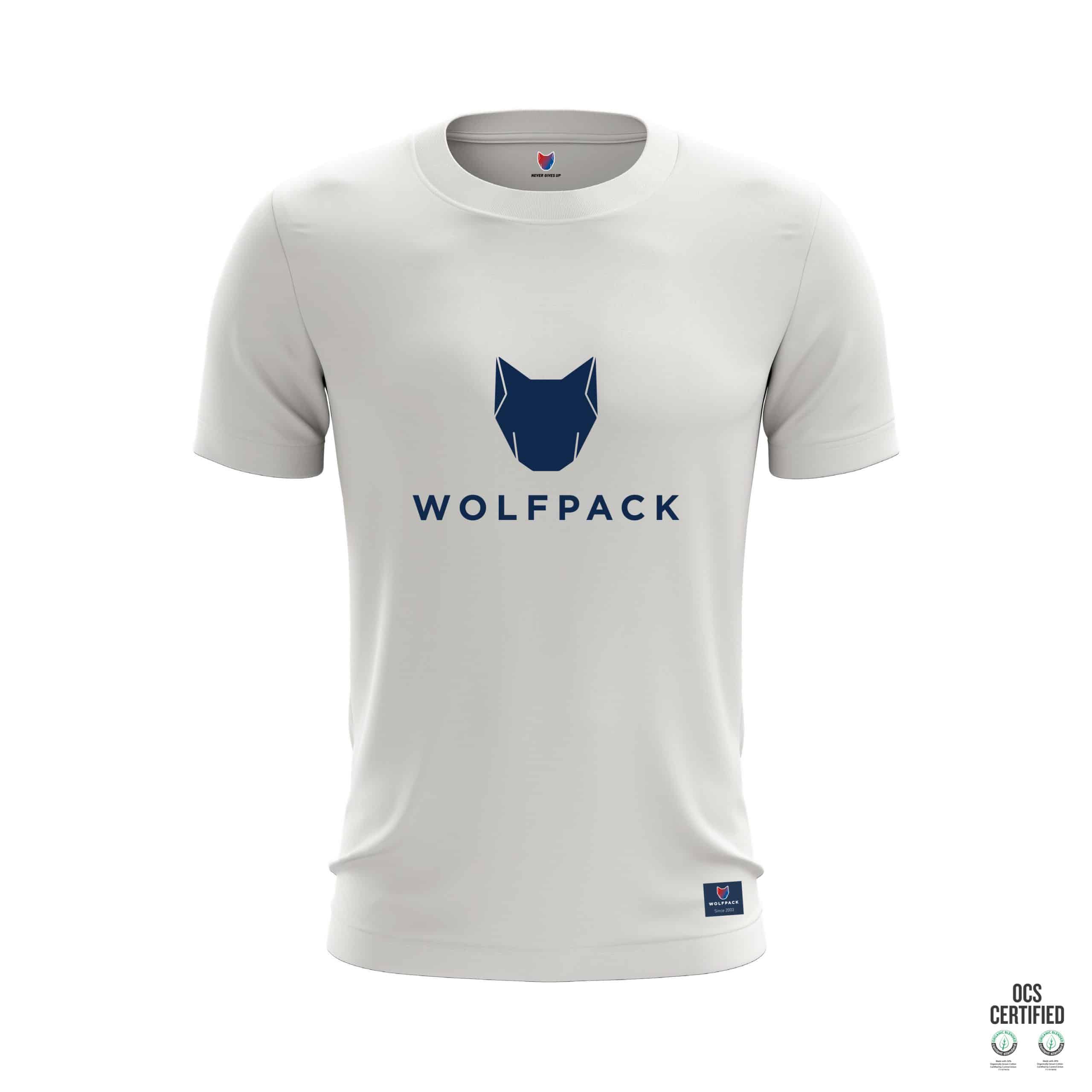 The Wolfpack Fashion T-Shirt Navy Wolfpack - Off White