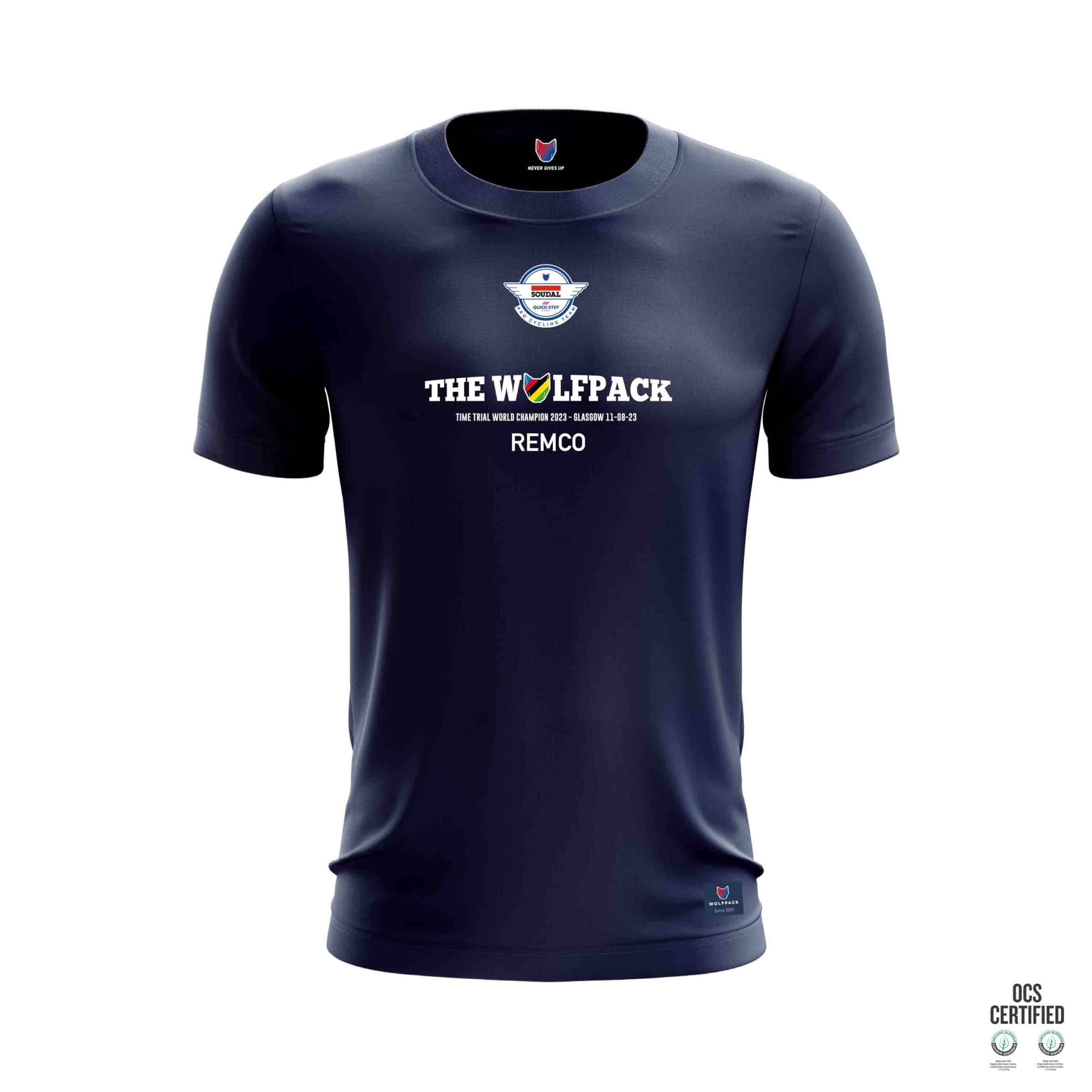 Remco Evenepoel TT World Champion T-shirt - French Navy
